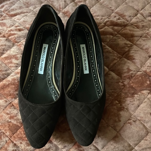 Manolo Blahnik Shoes - Manolo Blahnik•Brown•lisqui quilted suede•30mm pump•size 38•handmade in Italy